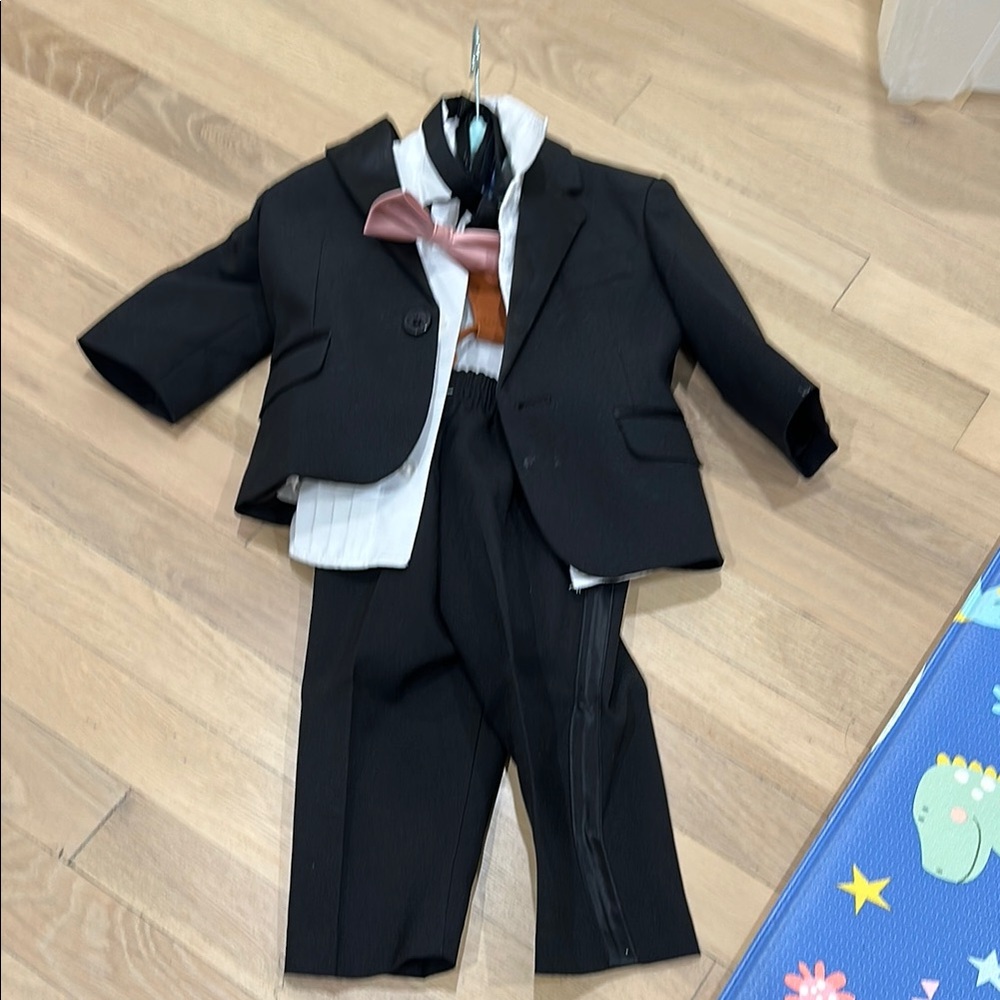 Nautica Black and White Baby Tuxedo